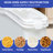 Airtight Rolling Food Storage Container with Transparent Lid & Wide Opening (Commercial Grade PP/PC)