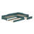Upholstered Double Daybed With Trundle And Drawer-348747847