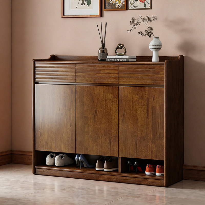 American-style balcony storage shoe cabinet, 38.58" H x 47.24" W x 14.17" D
