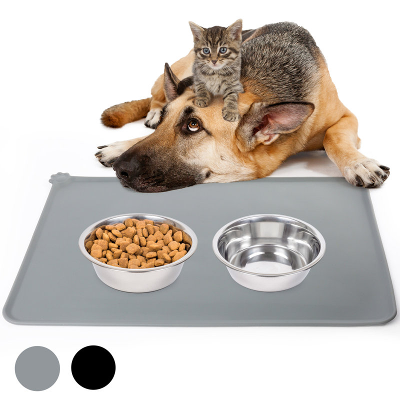 Anti-Skid Placemat, Gray, 18" x 12"
