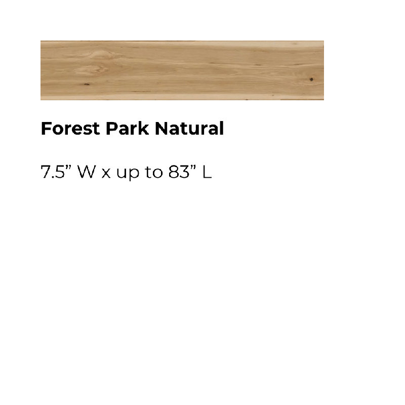 Plancher de bois franc d'ingénierie 7,5 po Latitude Park Forest Park, Naturel