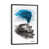 Toile avec cadre gris est en rupture de stock