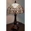 Lampe de table brun foncé 19 po Tiffany