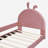 Olear Kids Upholstered Daybed with Rabbit Ear Shaped Headboard,-1515682880