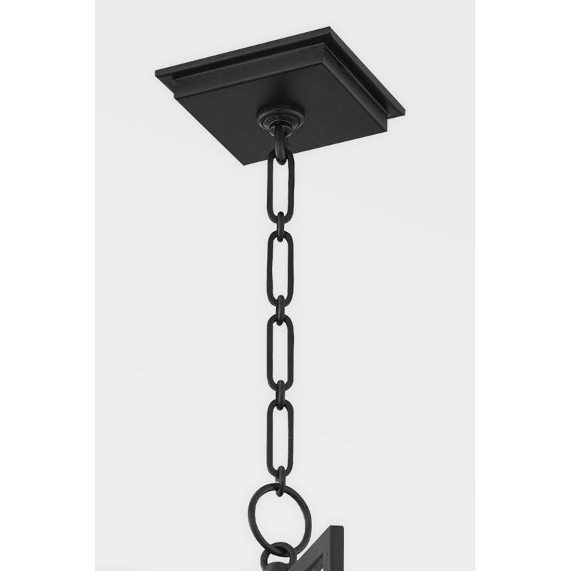 Middleborough Lantern by Mark D. Sikes, 16.5" H x 10" W x 10" D, Aged Iron