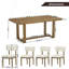 Ensemble de salle à manger 5 pièces Andus avec 4 chaises élégantes Andus