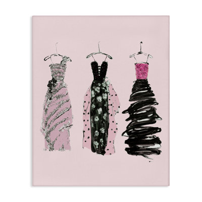 Abstract Fashion Gowns Canvas, design by Sally Swatland