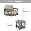 Ensemble de conversation pivotant en aluminium avec coussins Sunbrella® et table d'appoint Marindo