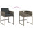 Hokku Designs 11 Piece Patio Dining Set With Cushions Gray Poly Rattan-1651059281-1651059285