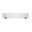 Worcester Wall Mounted Glass Shelf with Traditional Chrome Brackets 60cm