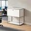 Armoire de rangement modulaire en métal avec tablettes réglables-1851183981