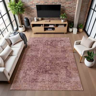 Premium Machine Washable Otte AMF1773 Border Rug