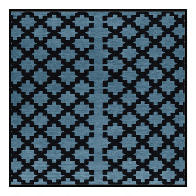 Machine Washable Trellis Gray Area Rug