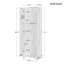 Armoire de rangement avec deux portes pour salle de bain, bureau, tablette réglable, panneau de fibres à densité moyenne-295972545