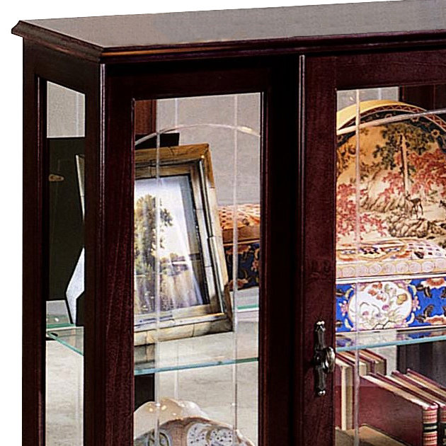 Keepsakes Lighted Curio Cabinet, Ridgewood Cherry