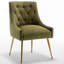 Chaise d'appoint en velours beige Baudel-1563904543