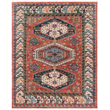 Samarkand 119 Area Rug In Red / Beige