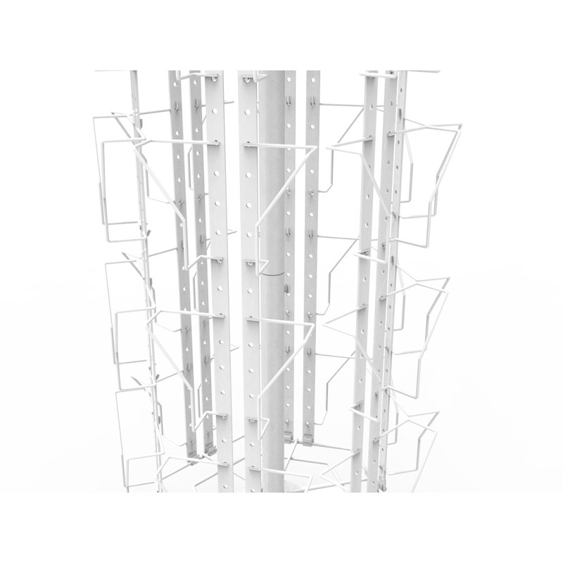 24 Pockets Adjustable Greeting Card Rack 4x6"-7x5" Horizontal Vertical Post Card Display, Black