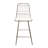 Beige Counter Stools, Iron Frame And Comfortable Cushion - Two Stools With Stable Padding 2Pcs