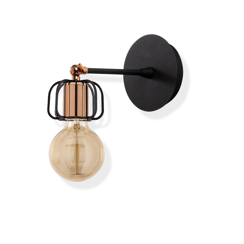 Adjustable Metal Body Armed Wall Sconce