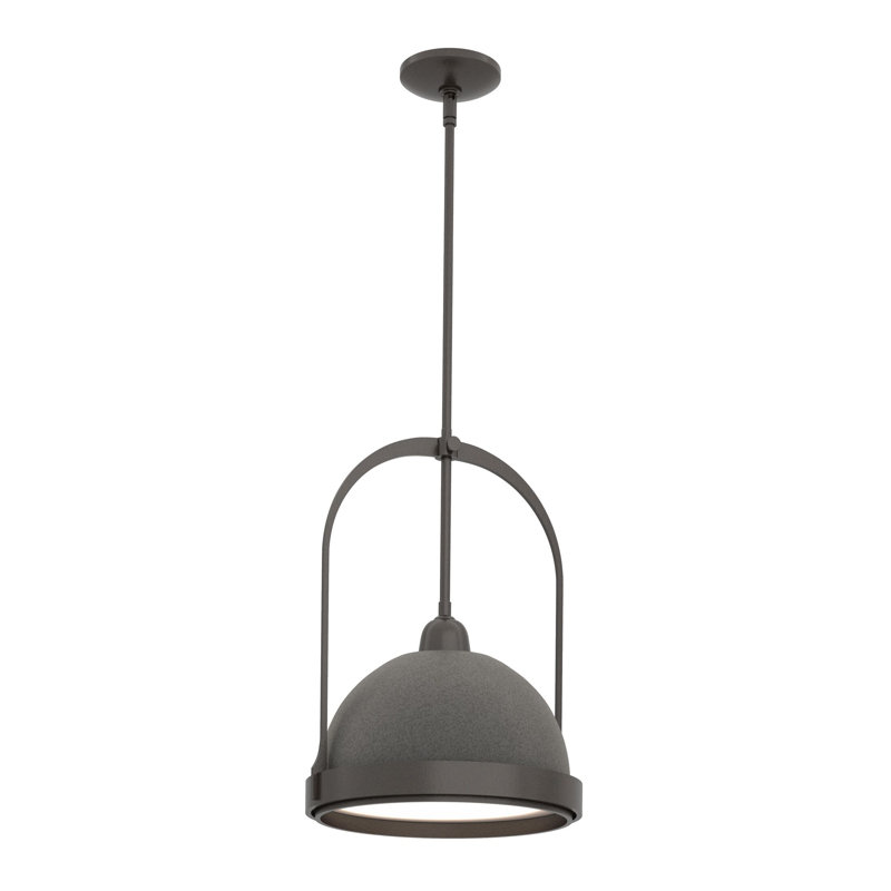 Atlas 1 - Light Single Dome Pendant, Natural Iron, Oil Rubbed Bronze