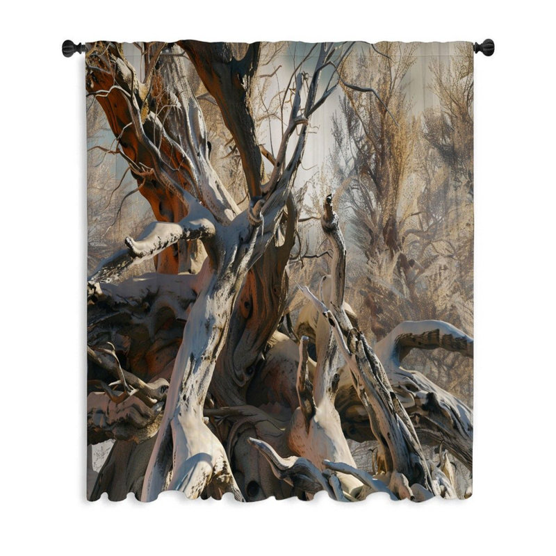 Haahris Polyester Blackout Filters Out A Lot Of Light Curtain Single Panel, 50" W x 84" L