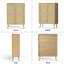 Armoire d'appoint haute de 44 po avec 3 tablettes réglables Alki