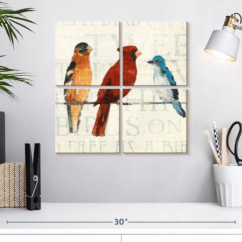 Brampt The Usual Suspects Bird Line I, H 18 po x l 18 po