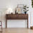 Mid-Century Modern Walnut Rectangular Storage Console Table-111990749