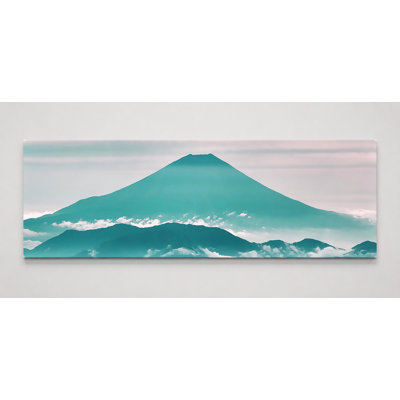 Mont Fuji au-dessus des nuages - art mural sur toile panoramique