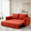 Canapé-lit convertible 3-en-1 en tissu Teddy