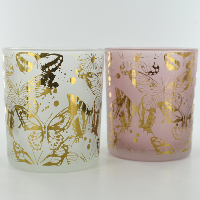 2 Piece Glass Tabletop Votive Holder Set