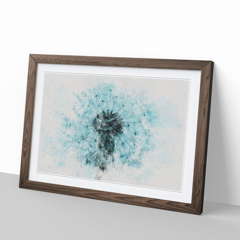 Dandelion Seeds Vol.9 - Picture Frame Painting, 48cm H x 65cm W x 2cm D, Walnut