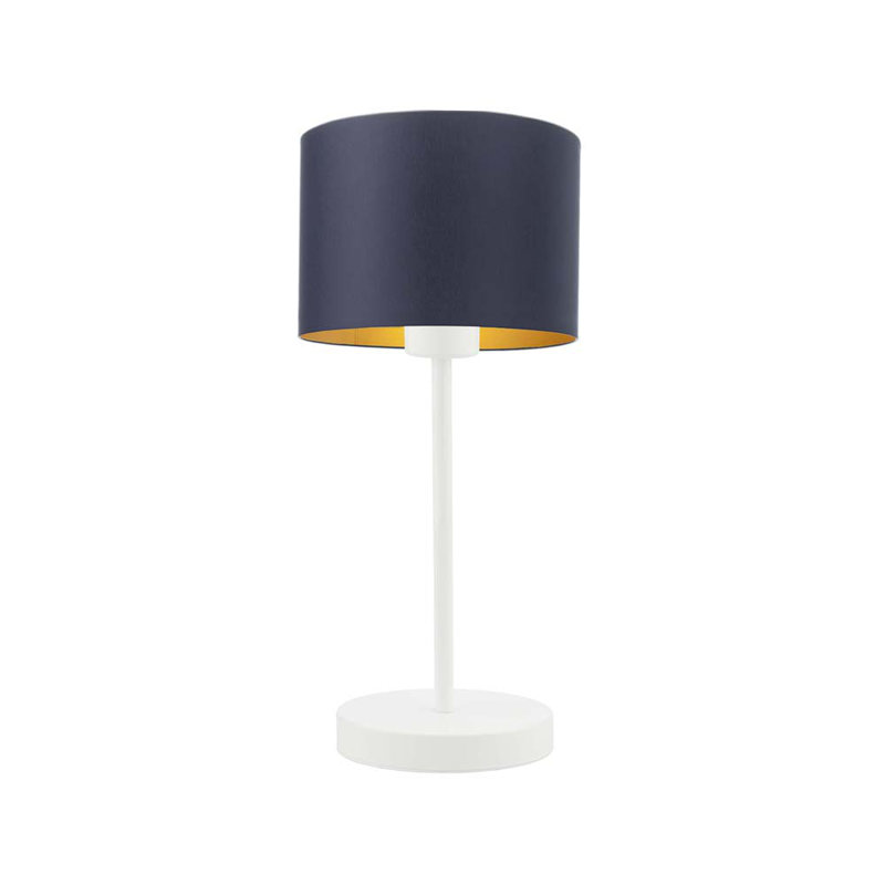 Arseny Metal Table Lamp, White, Navy