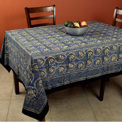 Navasart Floral 100% Cotton Tablecloth