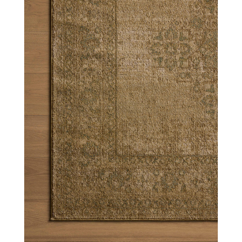 Mona Antique Spa 5' x 8' Wool Cotton Area Rug