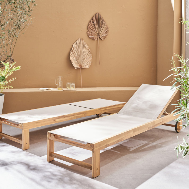 Aubryelle 200cm Long Reclining Chaise Lounge Set