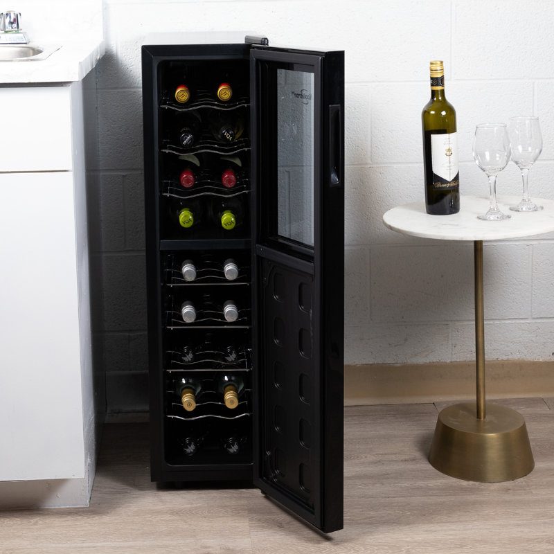 Koolatron Dual Zone 10" Freestanding 18 Bottle Wine Refrigerator