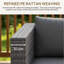 Outdoor Sectional Sofa Set with Thick Cushions-1513852470