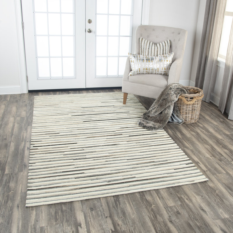 Tapis ivoire / gris Wild Thing, Rectangle 8 pi x 10 pi