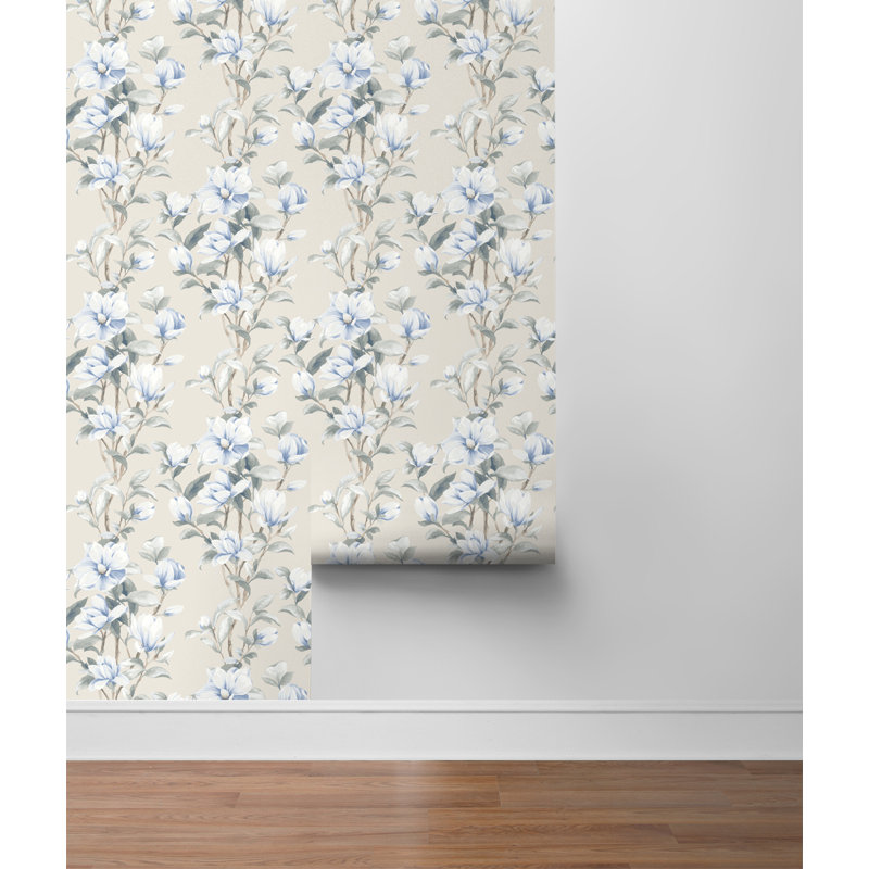 Magnolia Trail Floral Peel And Stick Wallpaper