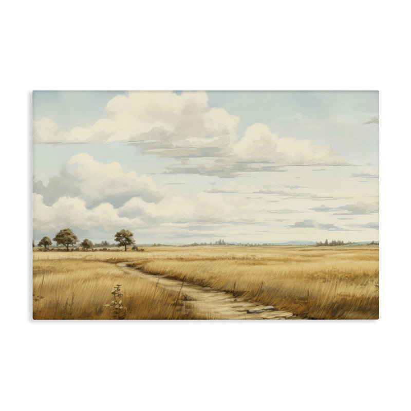 Chemin à travers une vaste toile de prairie, design par LSR Creative Studio, H 16 po x l 24 po