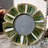 Green Enamel  Picture Frame, Round