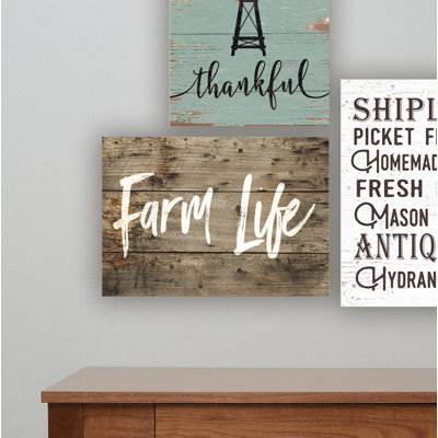 «Farm Life» par Brandi Fitzgerald - reproduction d'art textuel