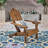 Foldable Chair - Wood For Stylish Outdoor Space Dark Brown Lounge And Weather-