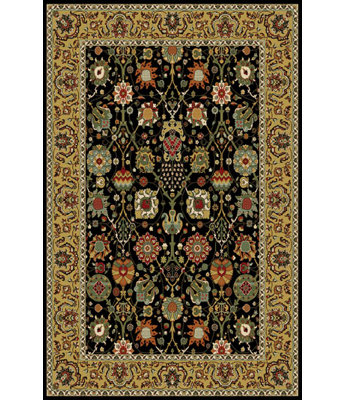Tapis décoratif noir woodrick oriental
