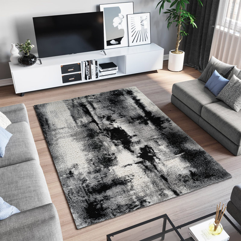 Aizel Performance Abstract Indoor Rug, Rectangle 6'6" x 9'6"