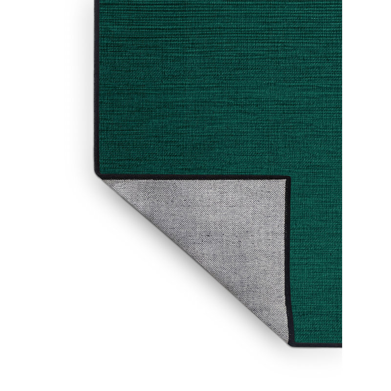 Tapis vert uni lavable à la machine, Carré 3 pi