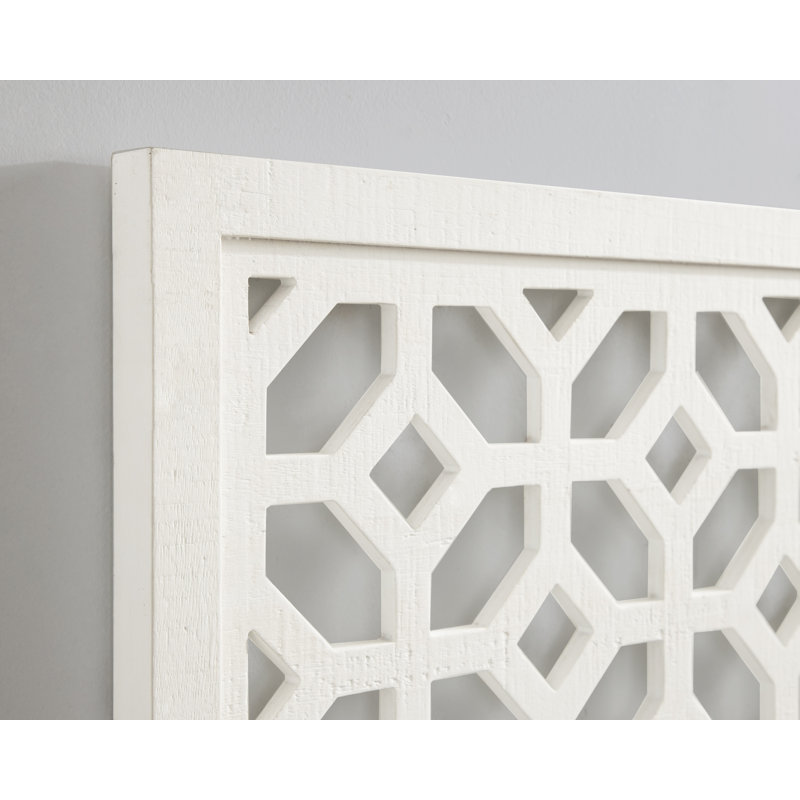 Latonia Wall Art Plaque 24x32, White 