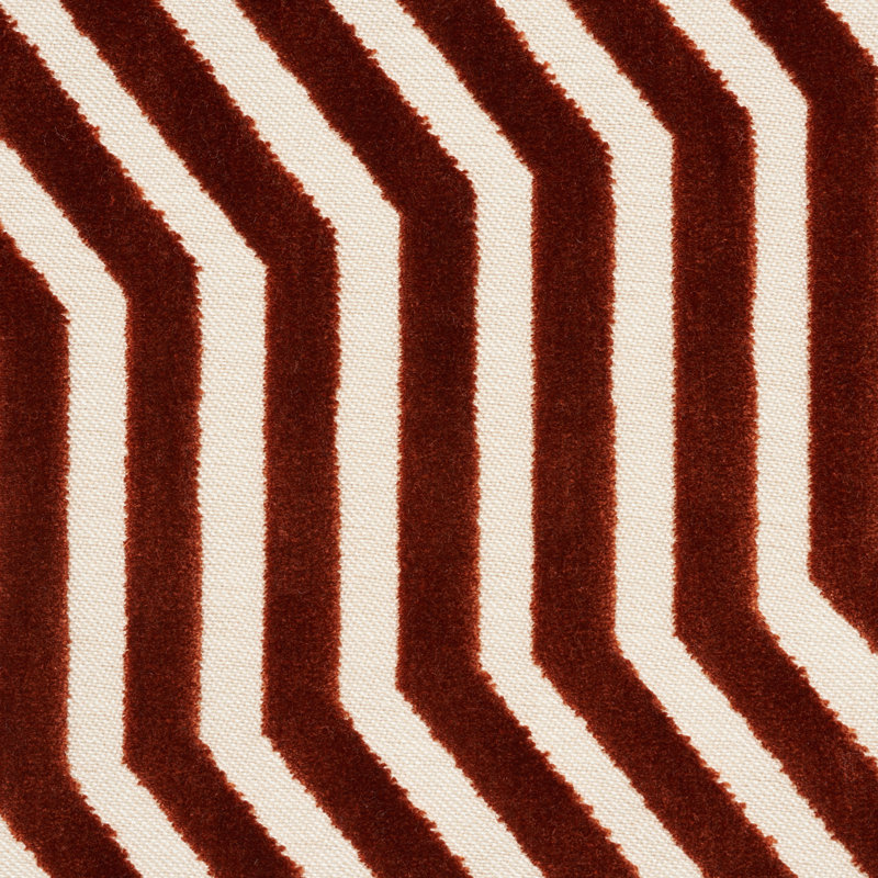 Tissu en velours Vanderbilt, Brun roux